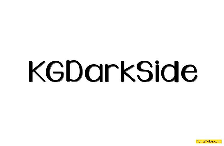 KG Dark Side Font