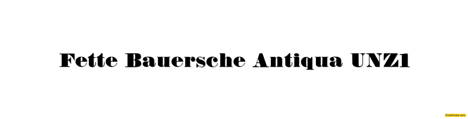 Fette Bauersche Antiqua Font Family