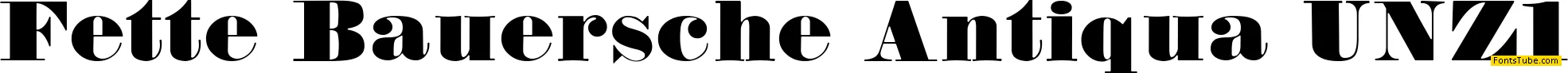 Fette Bauersche Antiqua Font Family
