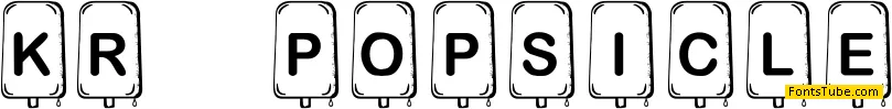 KR Popsicle Font