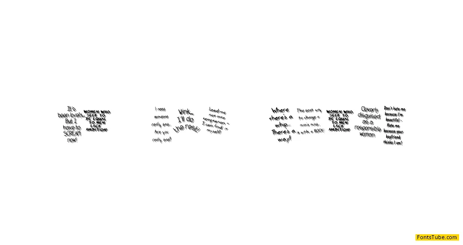 KR Bad Girlz Font