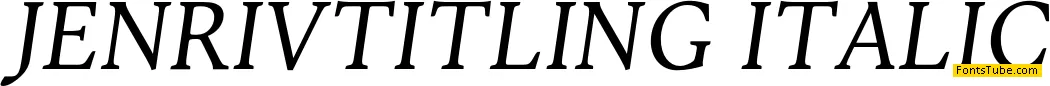 Jenriv Titling Font Family