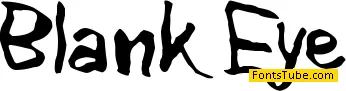 Blank Eye Font