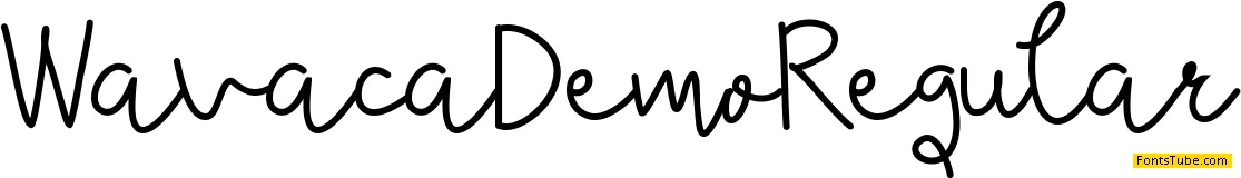 Wavaca Demo Font