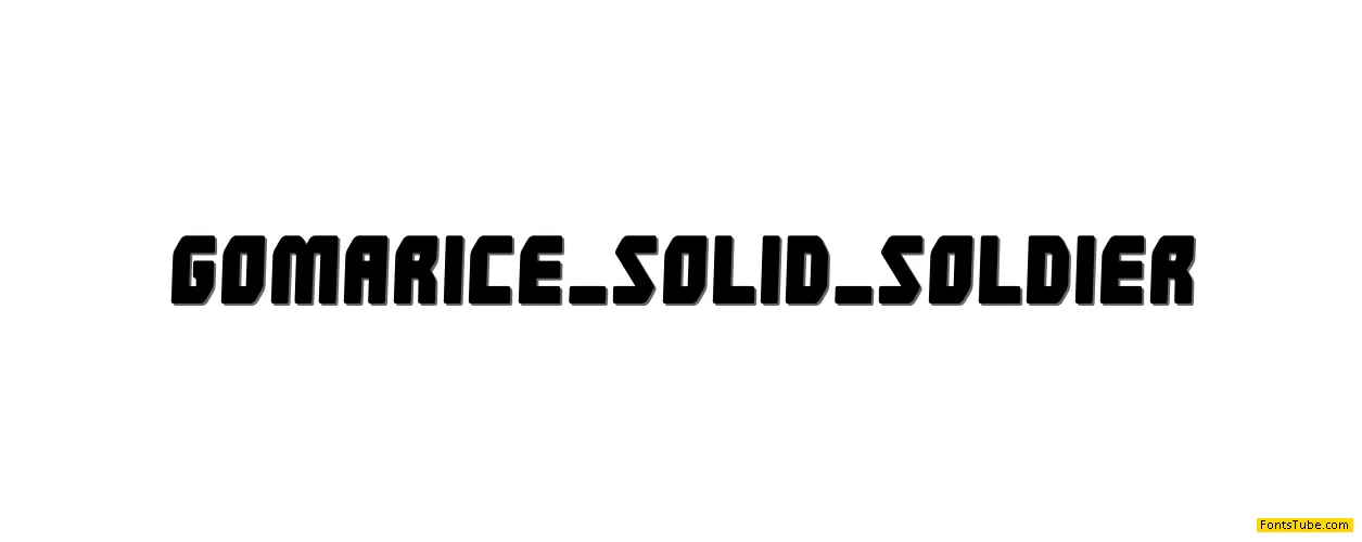 Solid Soldier Font