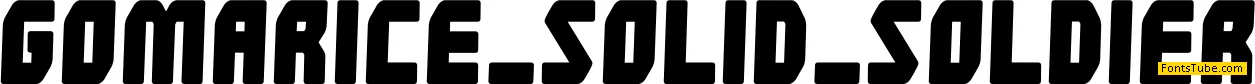 Solid Soldier Font