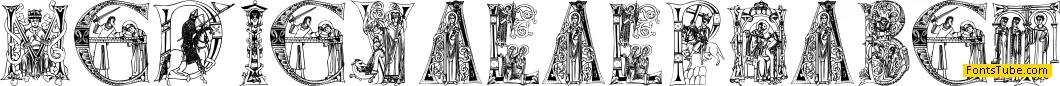 MedievalAlphabet Font