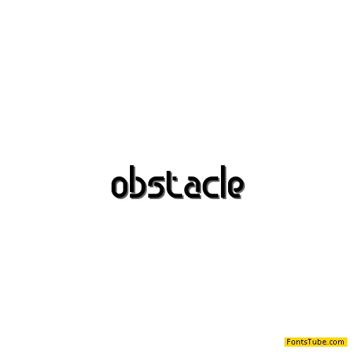 Obstacle Font Family