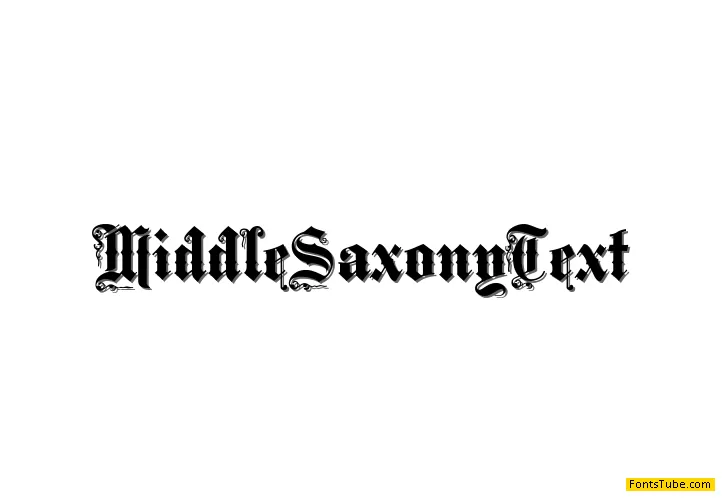 Middle Saxony Text Font