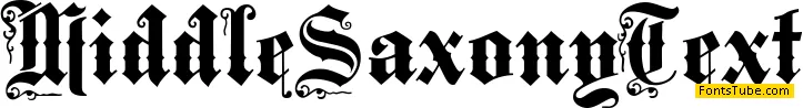 Middle Saxony Text Font