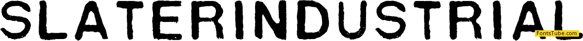 Slater Industrial Font
