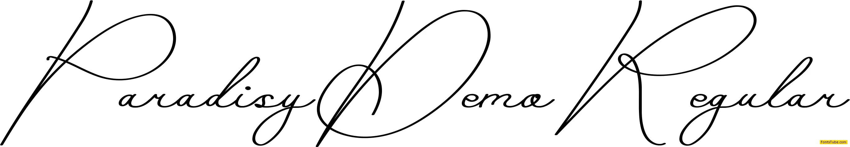 Paradisy Demo Font