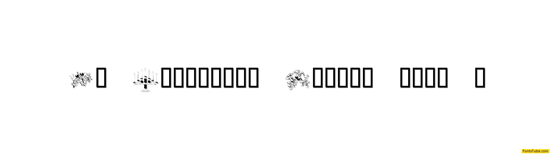 KR Christmas Jewels 2005 4 Font