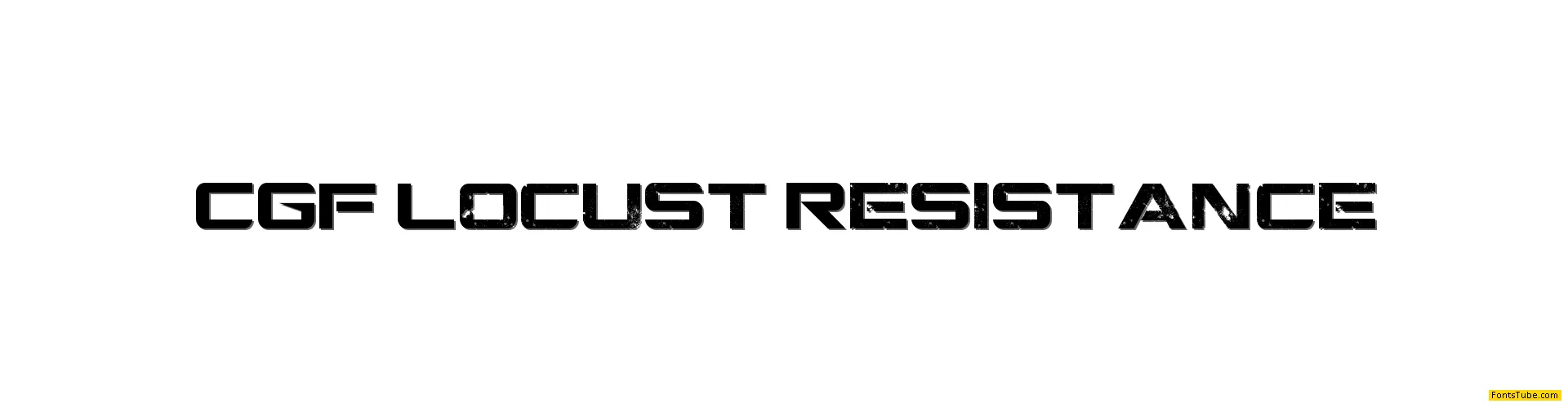 CGF Locust Resistance Font