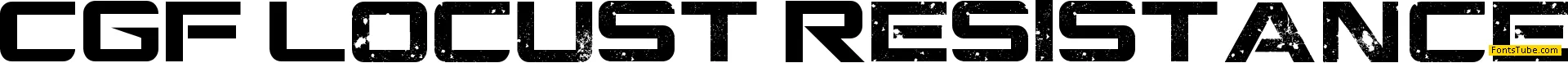 CGF Locust Resistance Font
