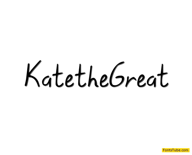 Kate the Great Font