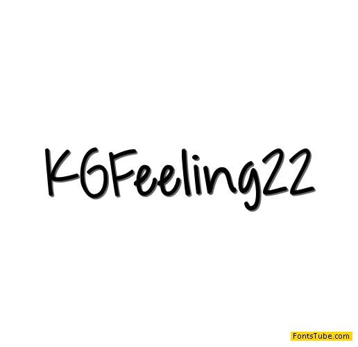 KG Feeling 22 Font