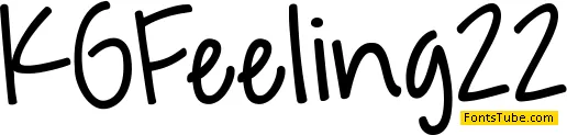 KG Feeling 22 Font