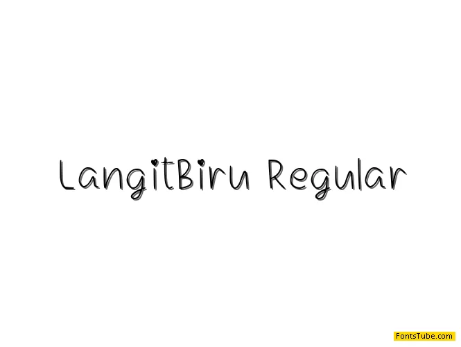 Langit Biru Font