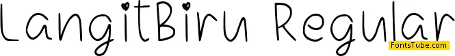Langit Biru Font