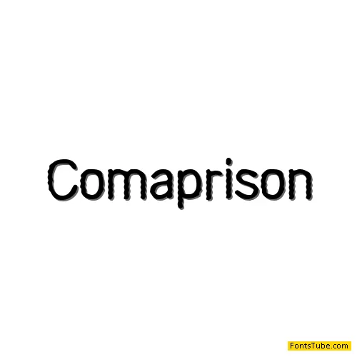 Comaprison Font