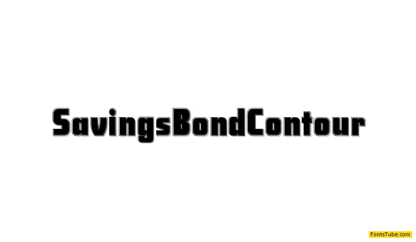 Savings Bond Font Family