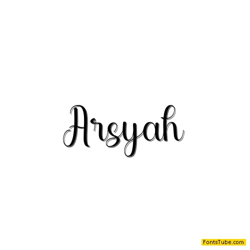 Arsyah Font