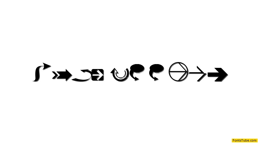 Idea Arrows Font
