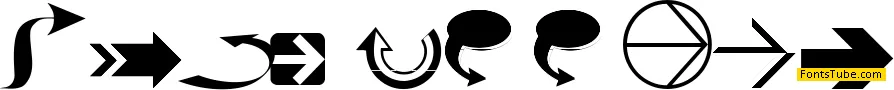 Idea Arrows Font