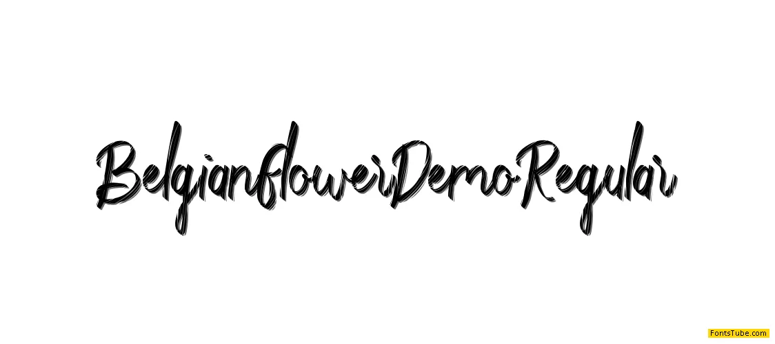 Belgian Flower Demo Font