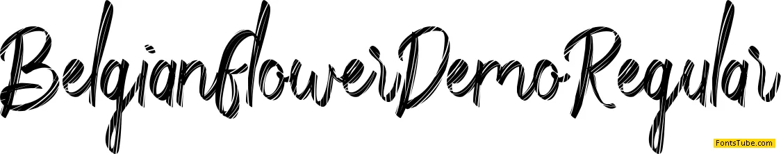 Belgian Flower Demo Font