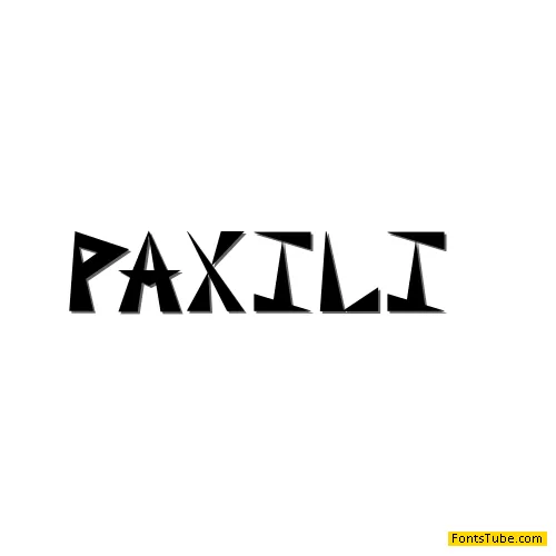 Paxil Initials Font