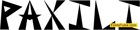 Paxil Initials Font