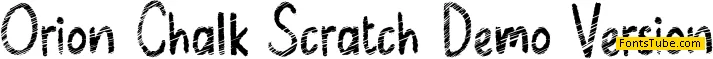 Orion Chalk Demo Font Family