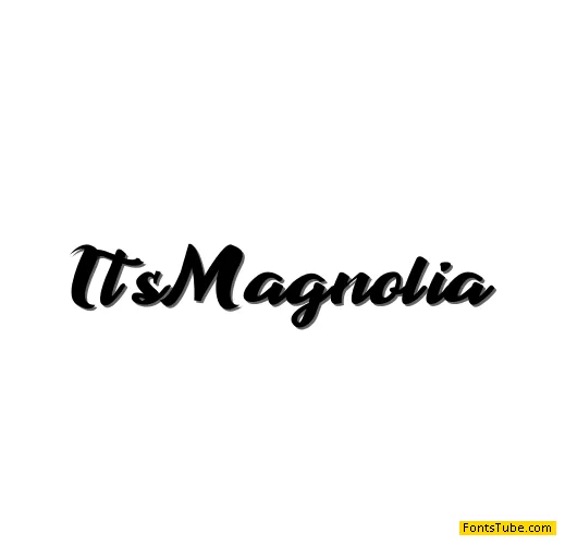 Its Magnolia Font