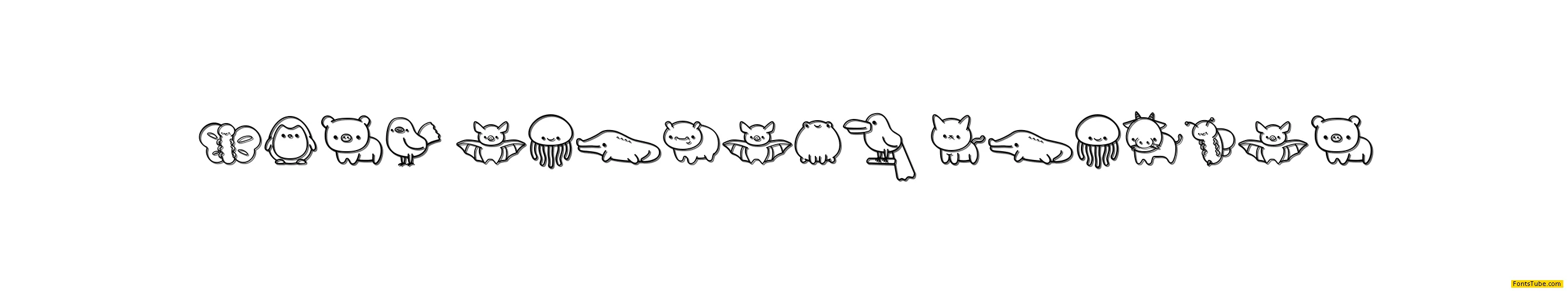 Cute Animals Dingbat