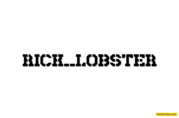 Rick Lobster Font