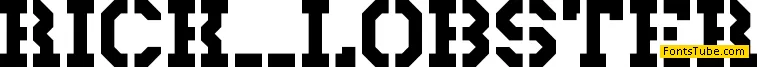 Rick Lobster Font