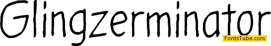 Glingzerminator Font