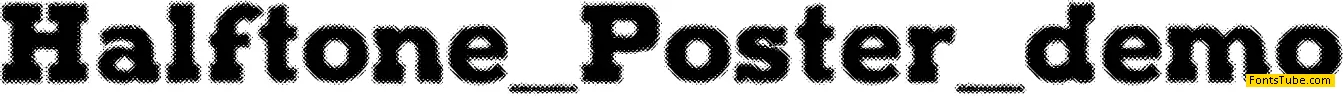 Halftone Poster Demo Font