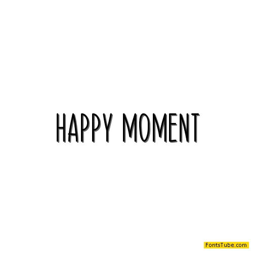 Happy Moment Font