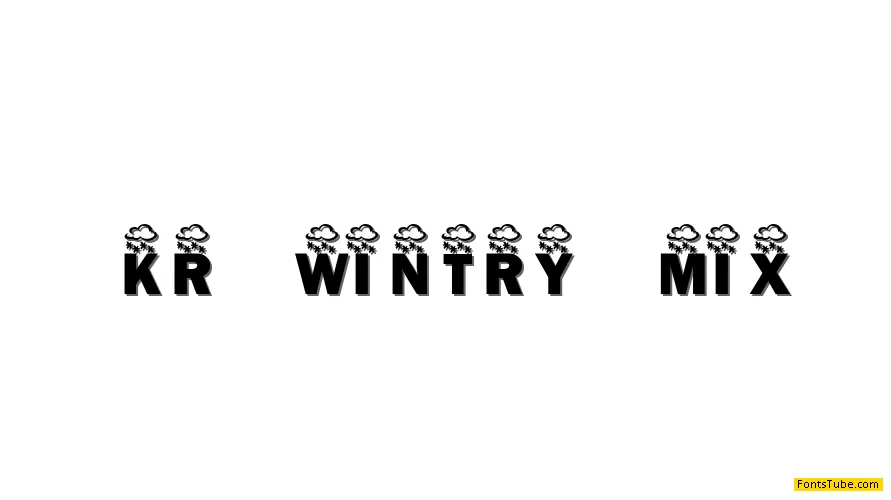 KR Wintry Mix Font