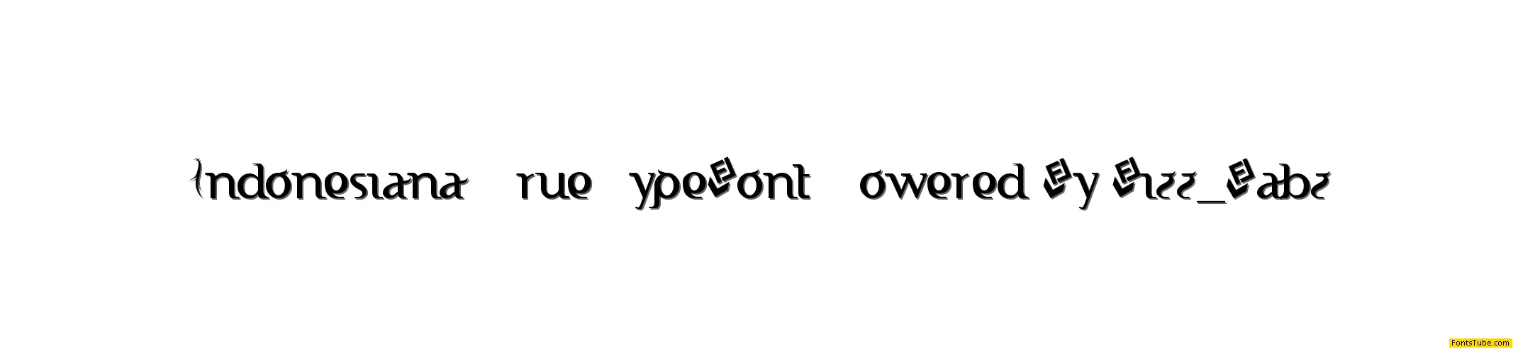 Indonesiana Serif Free ;) Font