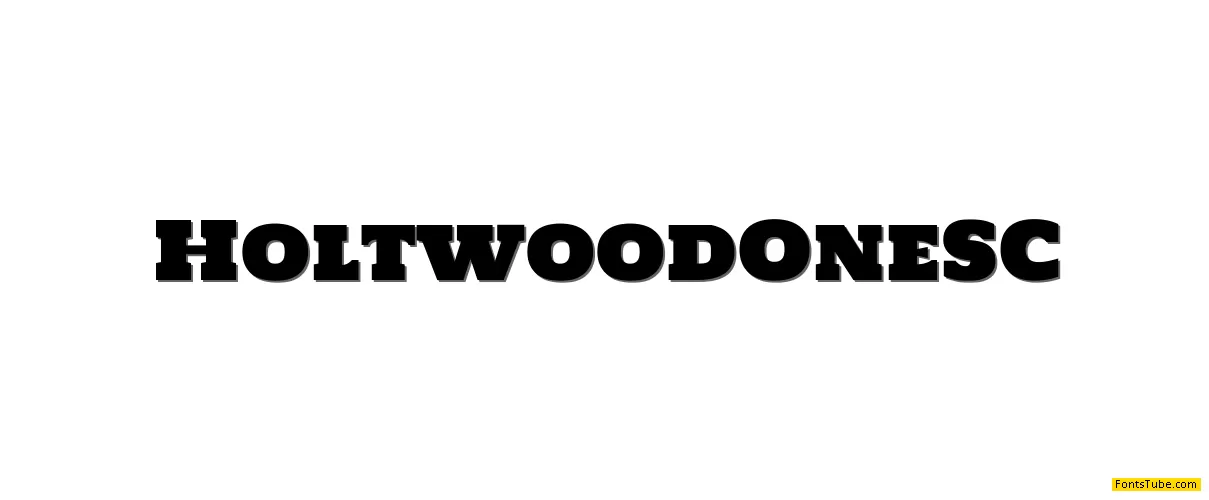 Holtwood One SC Font