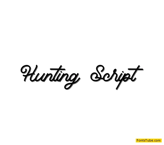 Hunting Script Font