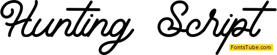 Hunting Script Font