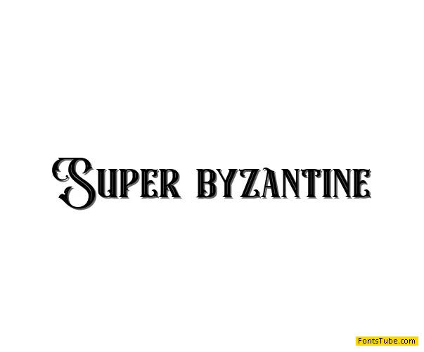 Super Byzantine Font