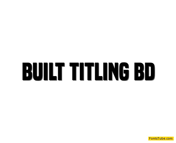 Built Titling Font Family