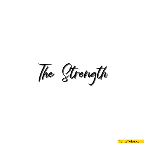 The Strength Font