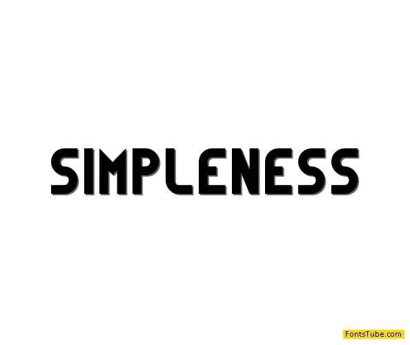 Simpleness-Regular Font